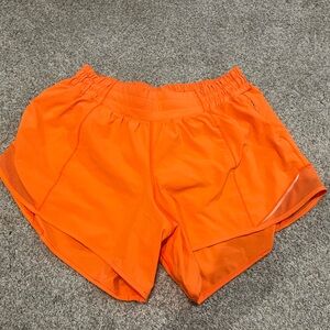 Vibrant Orange Lululemon Women's Shorts